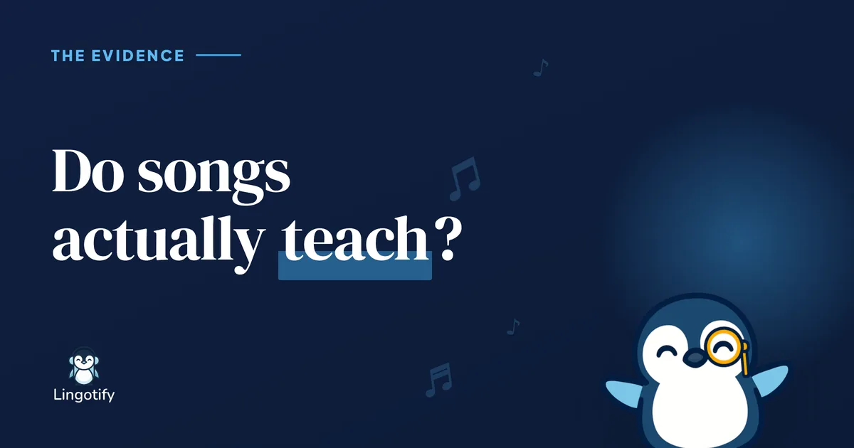 Do songs help you learn a language, illustrated cover