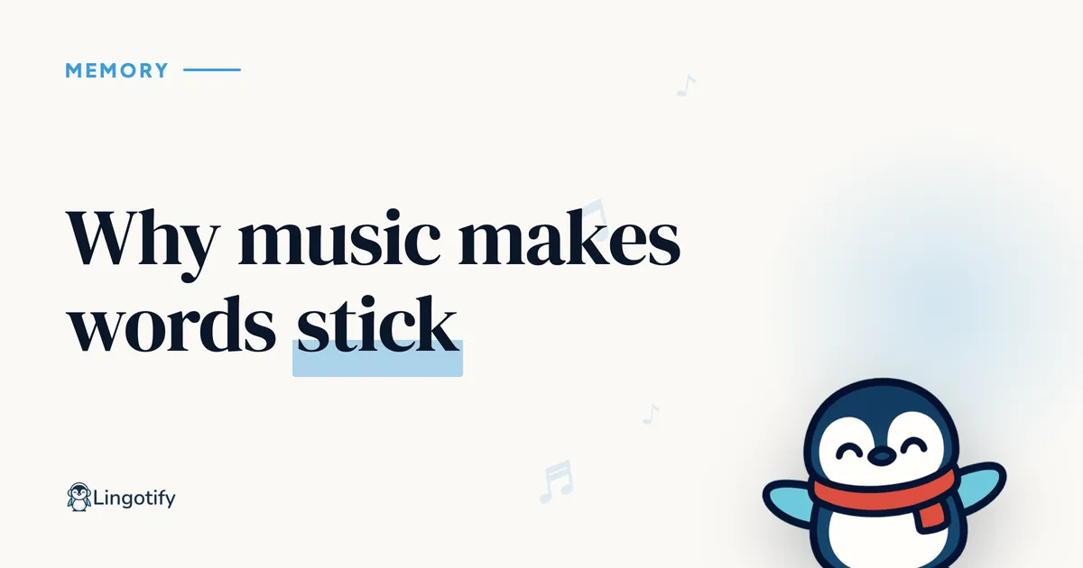 Why music helps you remember vocabulary, illustrated cover