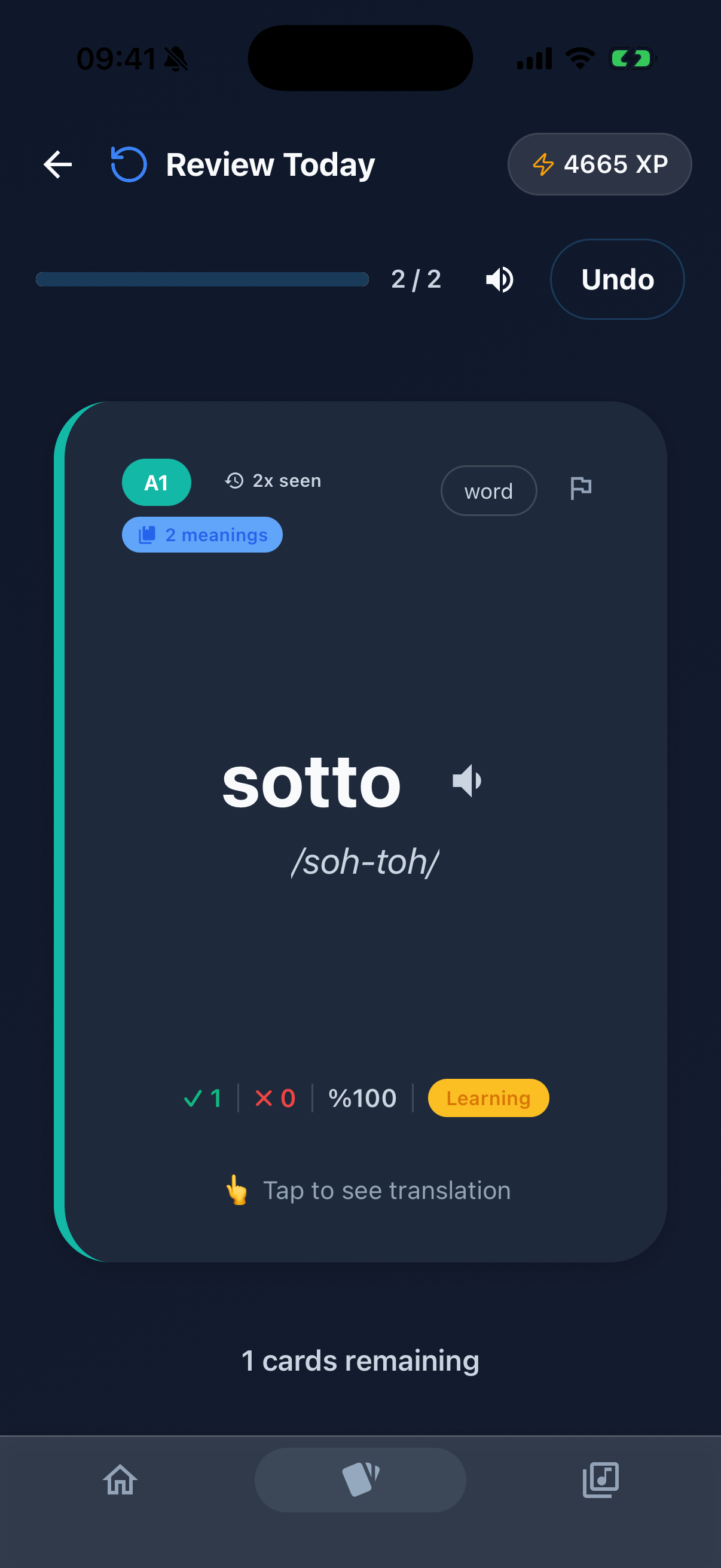 Lingotify Smart Flashcards - Swipe to practice vocabulary