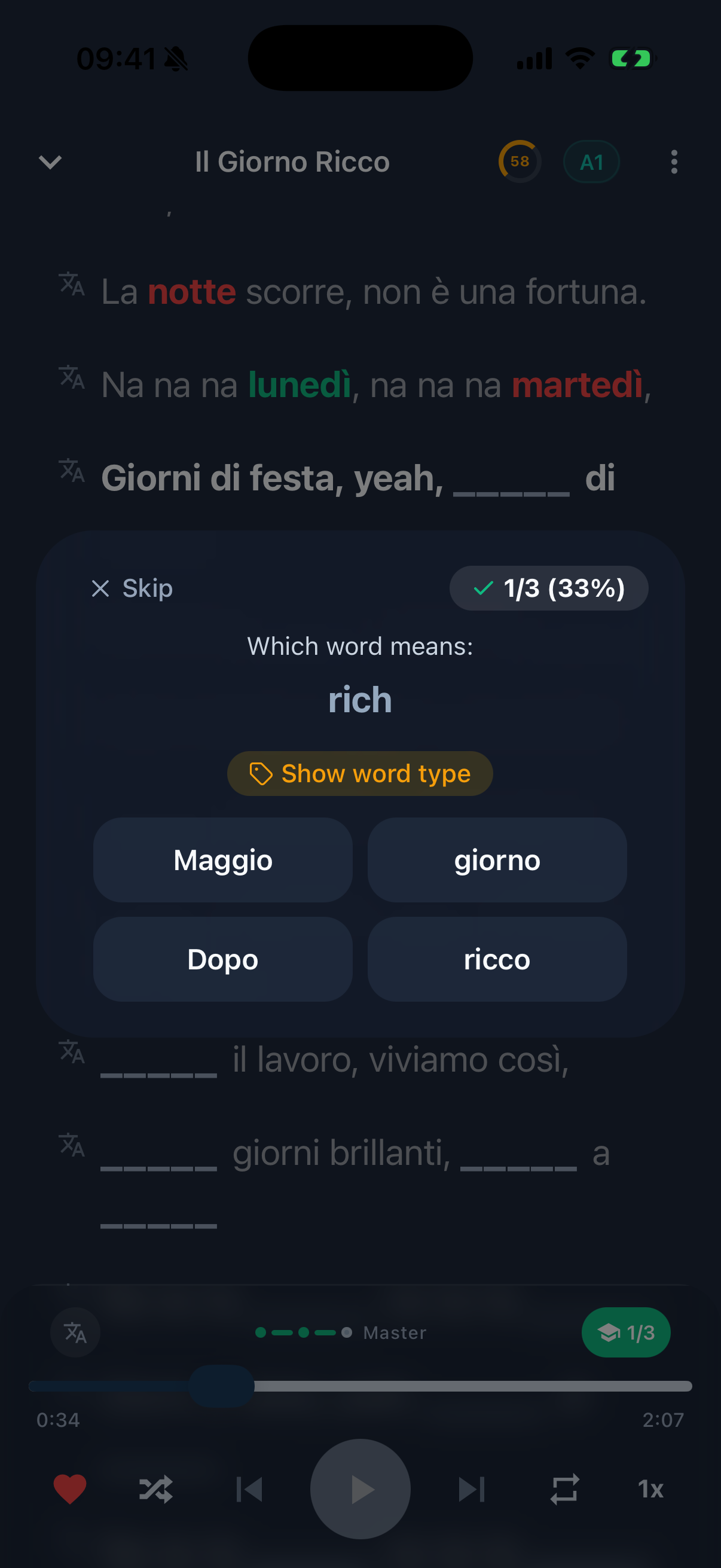 Lingotify Learning Dashboard - Track progress with packages and challenges